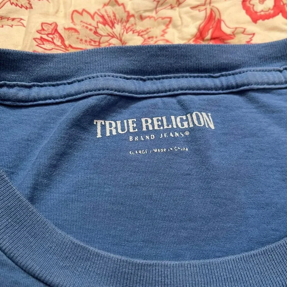 True-religion Men's Blue T-shirt